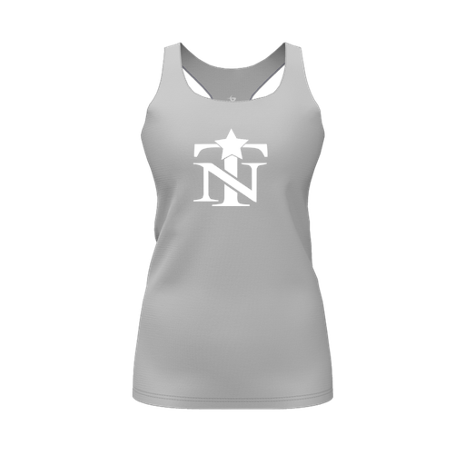 [CUS-DFW-RCBK-PER-GRY-FYS-LOGO2] Racerback Tank Top (Female Youth S, Gray, Logo 2)