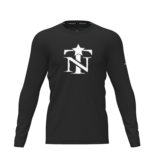 [CUS-DRIF-TEES-PER-CNK-LSL-BLK-YXS-LOGO2] Dri Fit Performance T-Shirt (Youth XS, Black, Logo 2, Long Sleeve)