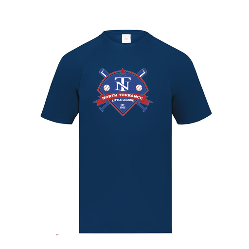 [2790.065.S-LOGO1] Men's Smooth Sport T-Shirt (Adult S, Navy, Logo 1)
