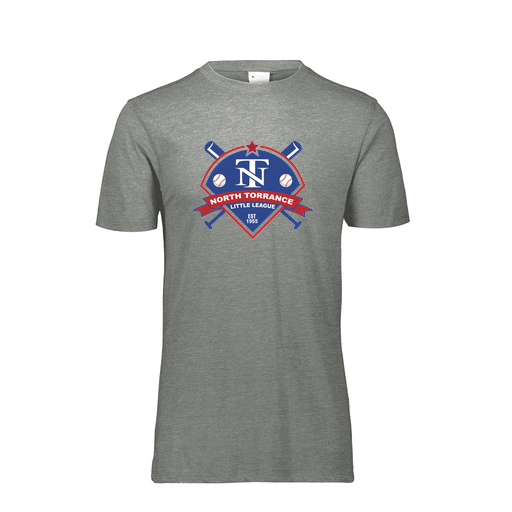 [FTSCUBGY-AS-LOGO1] Decker Men's Tri-Blend T-Shirt - Short Sleeve (Adult S, Gray, Logo 1)