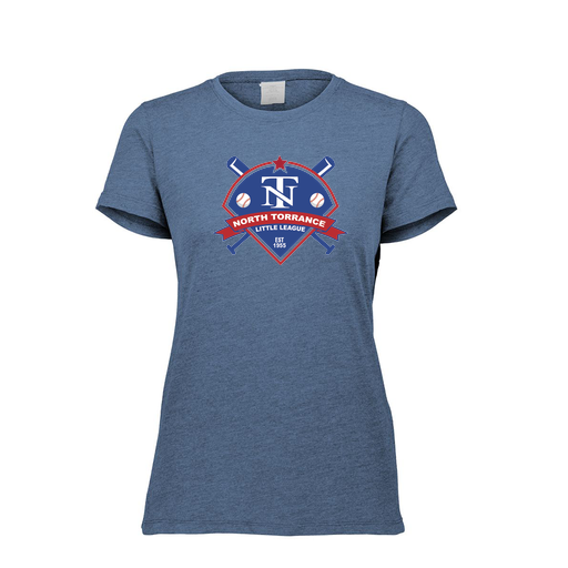 [FTSCUBNV-FAXS-LOGO1] Decker Women's Tri-Blend T-Shirt - Short Sleeve (Female Adult XS, Navy, Logo 1)