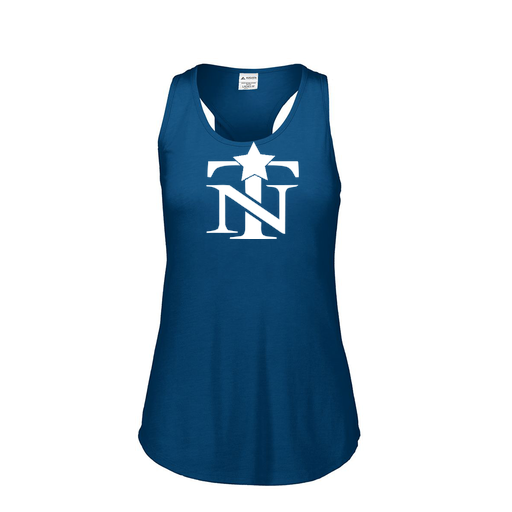 [3078.U22.S-LOGO2] Ladies Tri Blend Tank Top (Female Adult S, Navy, Logo 2)