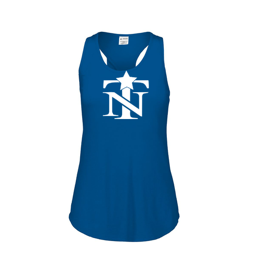 [3078.U55.S-LOGO2] Ladies Tri Blend Tank Top (Female Adult S, Royal, Logo 2)