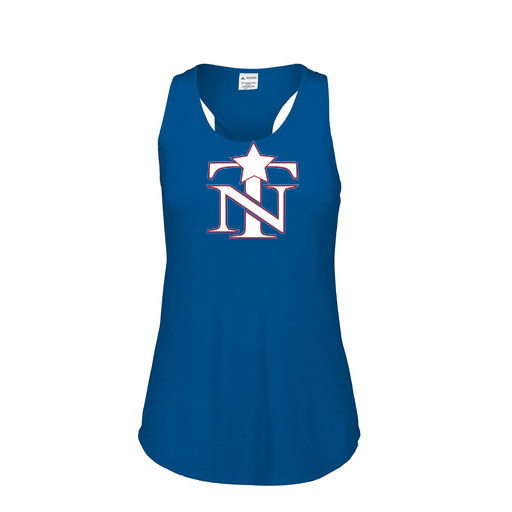 [3078.U55.S-LOGO3] Ladies Tri Blend Tank Top (Female Adult S, Royal, Logo 3)