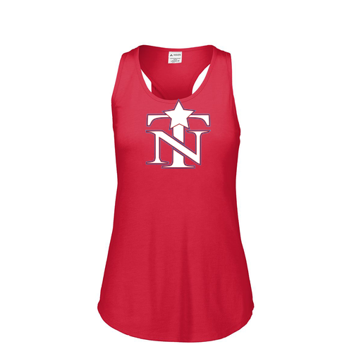 [3078.V96.S-LOGO3] Ladies Tri Blend Tank Top (Female Adult S, Red, Logo 3)