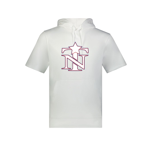 [6871.005.S-LOGO3] Men's Dri Fit Short Sleeve Hoodie (Adult S, White, Logo 3)