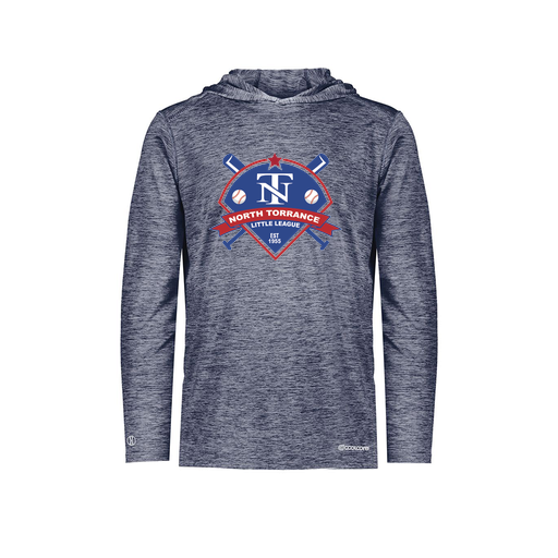 [FOLHCGNV-AS-LOGO1] Decker Men's Charge Hoodie (Adult S, Navy, Logo 1)