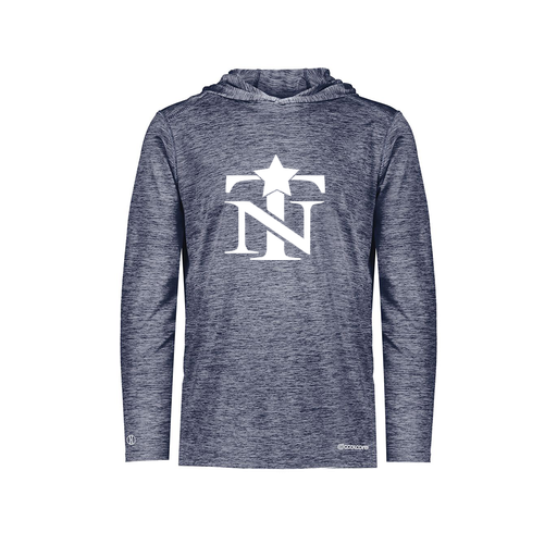 [FOLHCGNV-AS-LOGO2] Decker Men's Charge Hoodie (Adult S, Navy, Logo 2)