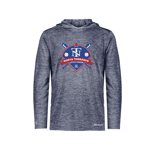 [FOLHCGNV-YS-LOGO1] Decker Youth Charge Hoodie (Youth S, Navy, Logo 1)