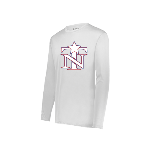 [222822.005.XS-LOGO3] Men's LS Smooth Sport Shirt (Adult XS, White, Logo 3)
