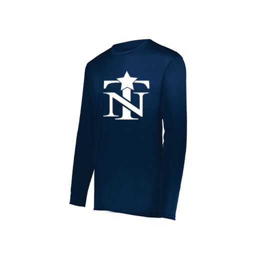 [222822.065.XS-LOGO2] Men's LS Smooth Sport Shirt (Adult XS, Navy, Logo 2)