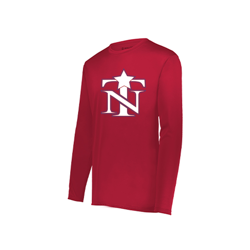 [222822.083.XS-LOGO3] Men's LS Smooth Sport Shirt (Adult XS, Red, Logo 3)