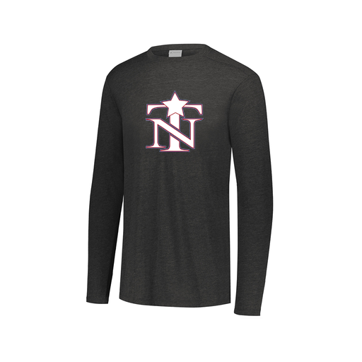 [FTLCUBBK-AXS-LOGO3] Decker Men's Tri-Blend T-Shirt - Long Sleeve (Adult XS, Black, Logo 3)