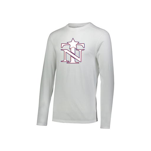 [FTLCUBWH-YS-LOGO3] Decker Youth Tri-Blend T-Shirt - Long Sleeve (Youth S, White, Logo 3)