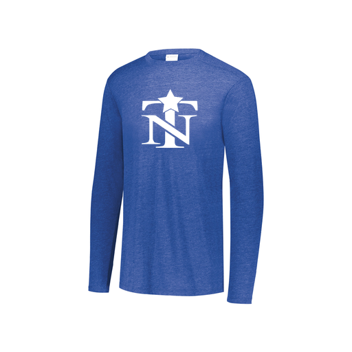 [3076.U55.S-LOGO2] Youth LS Ultra-blend T-Shirt (Youth S, Royal, Logo 2)
