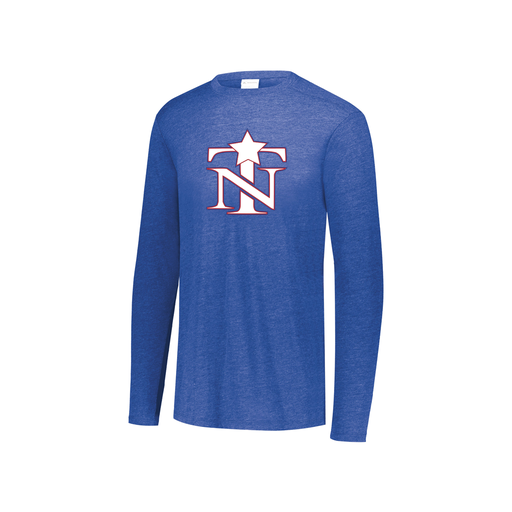 [3076.U55.S-LOGO3] Youth LS Ultra-blend T-Shirt (Youth S, Royal, Logo 3)