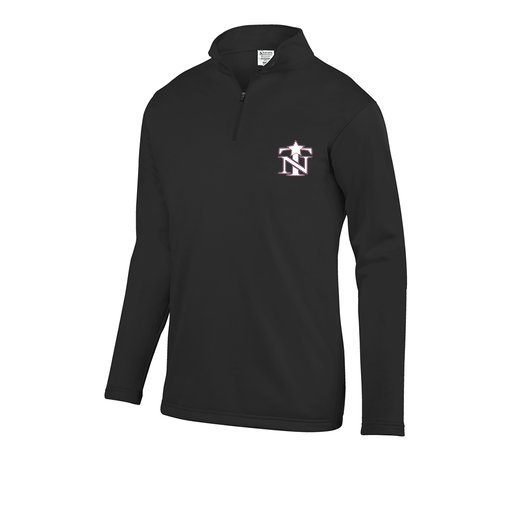 [FOLQFFBK-YS-LOGO3] Decker Youth FlexFleece 1/4 Zip (Youth S, Black, Logo 3)