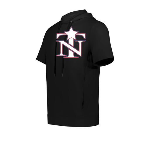 [222605.080.S-LOGO3] YOUTH VENTURA SOFT KNIT SHORT SLEEVE HOODIE (Youth S, Black, Logo 3)