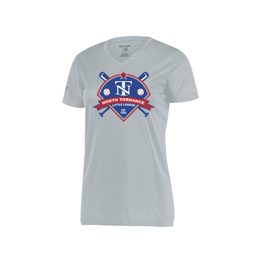 [222820.099.S-LOGO1] Ladies Movement Dri Fit Shirt (Female Adult S, Silver, Logo 1)